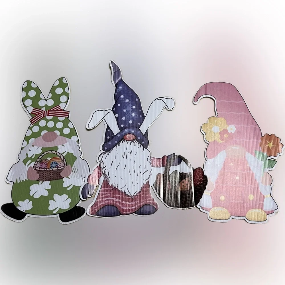 Easter Gnomes Decorations Weatherproof Outdoor Spring Home Garden Party Decor